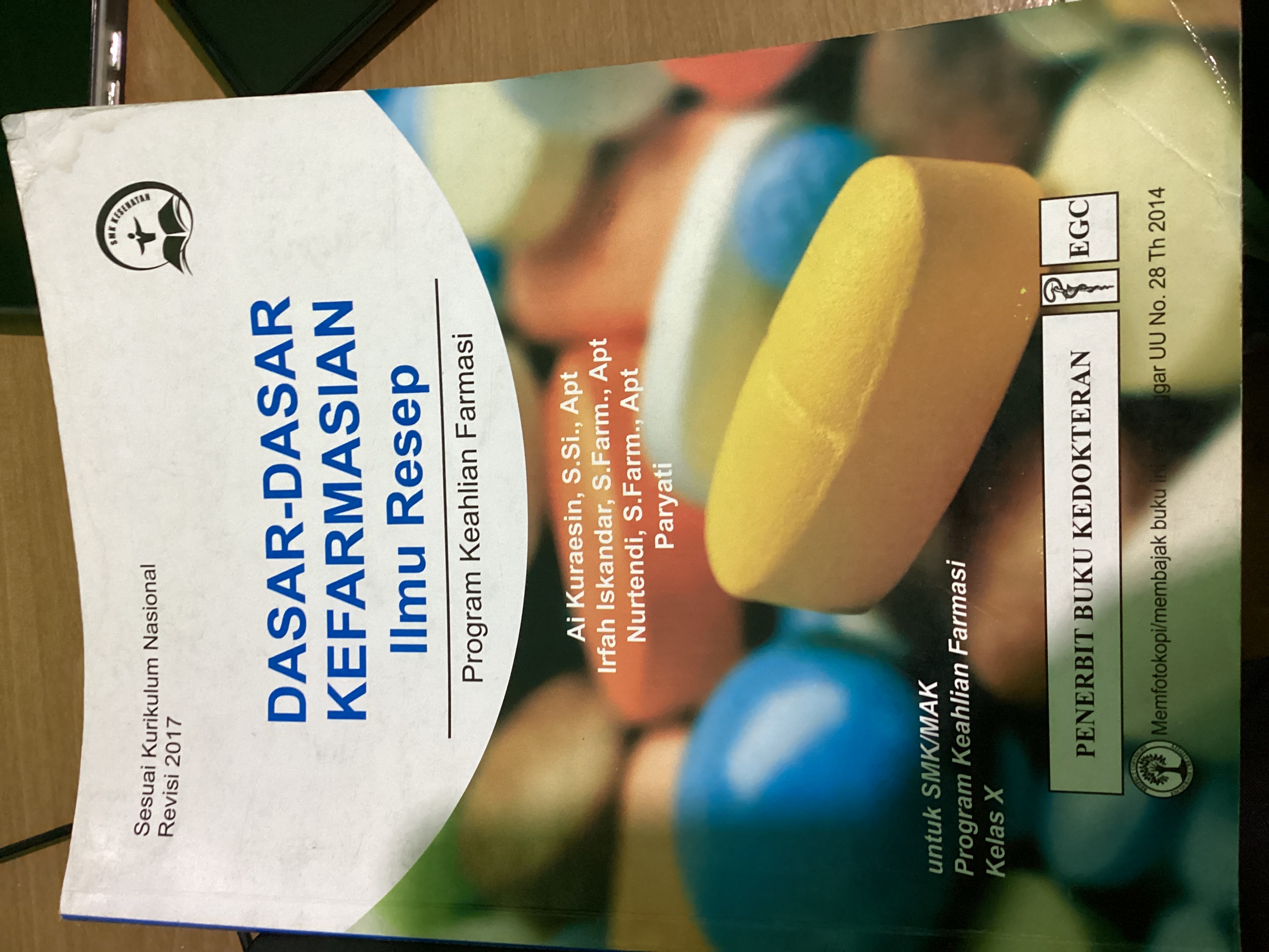 Dasar dasar kefarmasian ilmu resep X